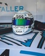 Place a sticker on the visor