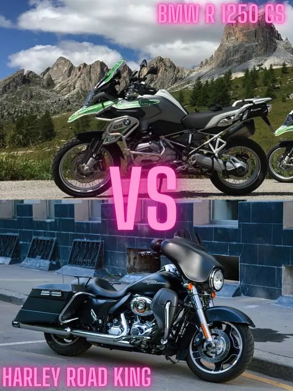 BMW R 1250 GS vs. Harley Road King