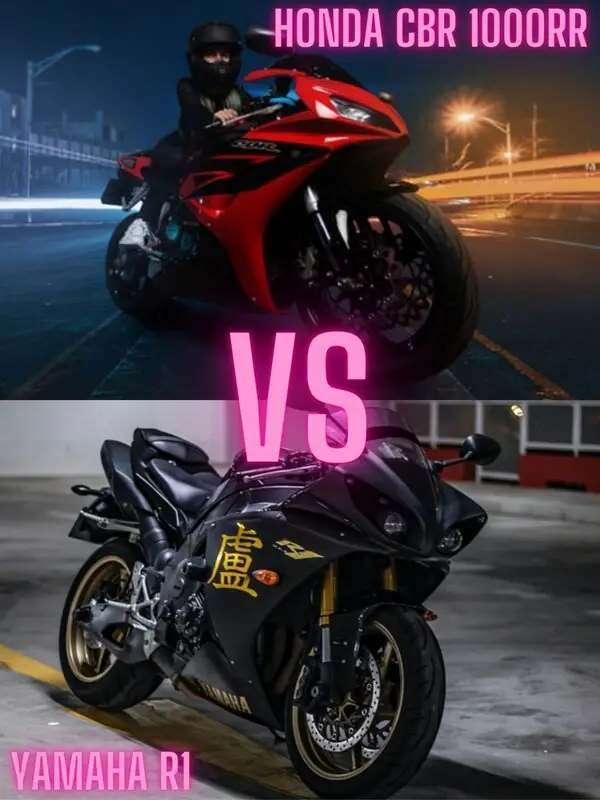 Honda cbr1000rr vs yamaha r1